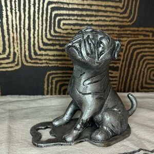 Silver Dog Figurine